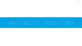 Arithmetic Operators in C