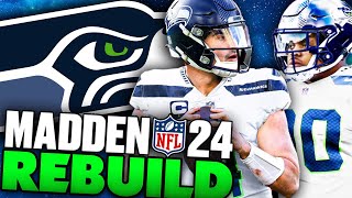 I Drafted a Generational Rookie! Madden 24 Sam Howell Byron Murphy Seattle Seahawks Rebuild!