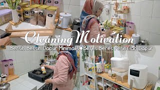 Cleaning Motivation || BERSIH BERSIH DAN BERES BERES DAPUR PAGI HARI, DAPUR MINIMALIS,  VLOG IRT