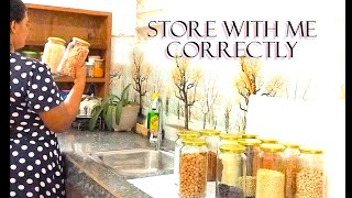 How to store Dry Food Ingredients correctly/Store & cook with me.වියළි ආහාර ද්‍රව්‍ය නිවැරදිව අසුරමු