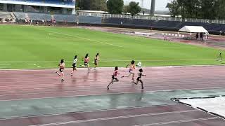 多摩市陸上競技記録会 小学生女子100m2組