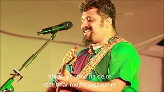 Raghu Dixit performing live in concert singing Khidki song