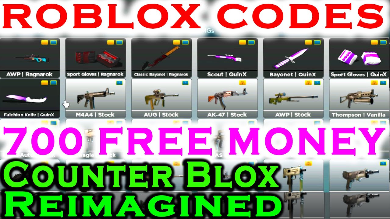 New Counter Blox Reimagined Codes Free Funds To Buy Bundles # ...