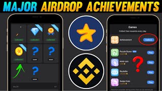 Major Airdrop Daily Achievement | Major airdrop hidden achievements? | 1 november Major achievements