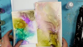 Two ways with Alcohol Ink on Yupo Card by Tracey Dutton - A Lavinia Stamps Tutorial