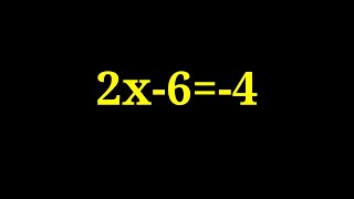 Solve 2x-6=-4