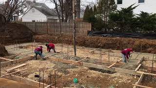 Fairfield County Award Winning Home Builder The Michaud Group 144 Pratt concrete footings