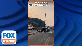 'It's Like A Warzone': Aftermath Of Wildfires In Lahaina, Hawaii