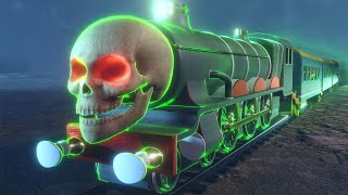 Lego Ghost Buster Train - Lego Halloween Night Cartoon - Choo choo train kids videos