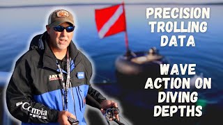 Precision Trolling Data Wave Action on Diving Depths