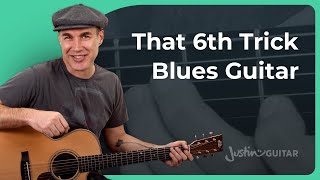 The Interval of a 6th Trick - Blues Guitar for Beginners