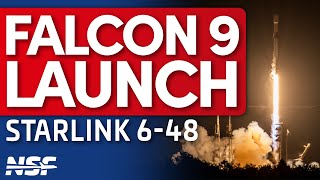 SpaceX Falcon 9 Launches Starlink 6-48