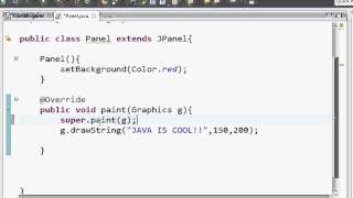 Java Swing Programming Tutorial 6 - Drawing Text On Screen