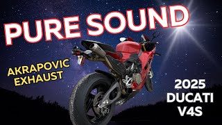 2025 Ducati V4S with Akrapovic Exhaust| Must Hear Sound! (No Music)