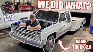 What Is Wrong With Us...Tearing Apart A Perfectly Good Truck! +Big Update On The Duramax Drag Truck!