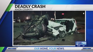 1 dead, 4 airlifted in Knox County crash