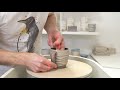 Adding Drippy Slip to a Mug - Satisfying Pottery ASMR