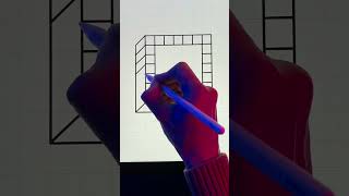 Draw This ✨EASY✨ Optical Illusion In Procreate 🤩 And Be Amazed!!! #shorts