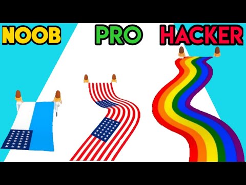 Noob Vs Pro Vs Hacker In Flag Painters Youtube