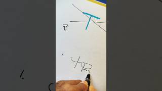 How to sign the letter T?❤️#handwriting #signature #alphabet