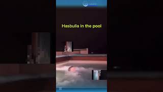 HASBULLA IN THE POOL!!!!! 🏊 #foryou #noticias #yosoydelos7mil