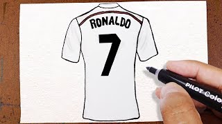 Como Desenhar CAMISA 7 do CRISTIANO RONALDO CR7 Real Madrid