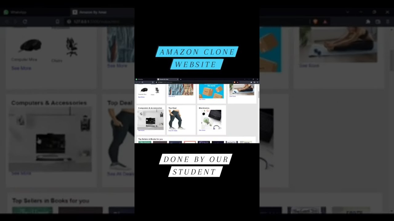 Amazon Clone Website Project Done By Our Students Using Css Html