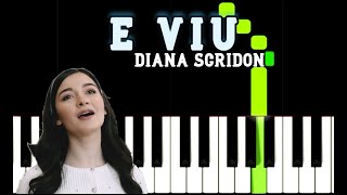 Diana Scridon - E Viu  PIANO TUTORIAL + PARTITURA Cristian Chifan