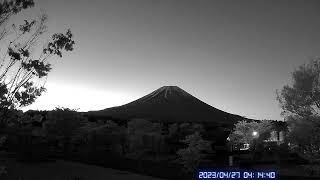 【HD画質】富士山ライブカメラ 2023.4.27-1朝霧高原 より(mt.fuji  live  camera)　＃富士山　＃ライブカメラ　＃朝霧高原