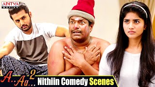 Nithiin Best Comedy Scenes from A Aa 2 (Chal Mohan Ranga) Hindi Dubbed Movie @adityamovies
