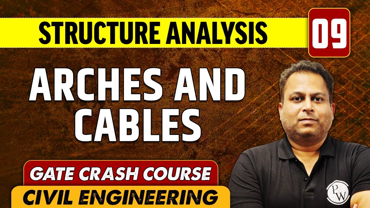 Structure Analysis 09 | Arches And Cables | CE | GATE Crash Course ...