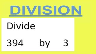 Divide 394 by 3