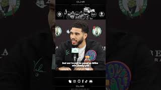 Jayson Tatum on Duo w/ Jaylen Brown: Ya'll Wanted to Trade One of Us 🍀 #shorts