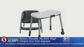 Graco Recalls 36,000 High Chairs