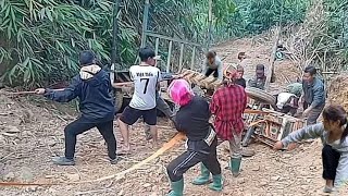 Girl drove uphill to bring firewood to neighbor, Driving downhill is too dangerous