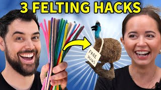 Testing 3 Needle Felting Hacks - Too good to be true?