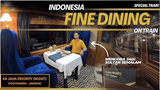 Mencoba Naik Kereta Wisata Konsep Fine Dining on Train !! KA Java Priority Malam Yogyakarta Jakarta