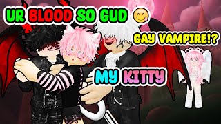 Reacting to Roblox Story | Roblox gay story 🏳️‍🌈| POLY RELATIONSHIP WITH VAMPIRE PRINCES