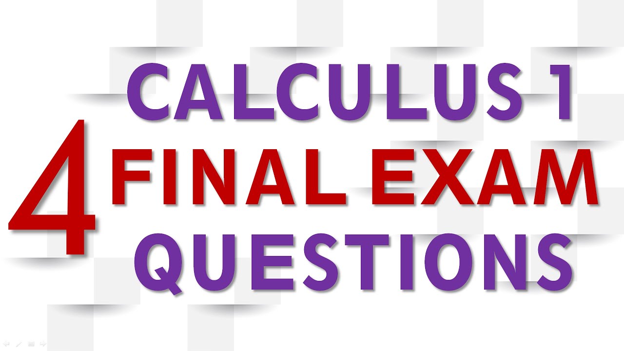 CALCULUS 1 FINAL EXAM QUESTIONS~4: BASIC INTEGRALS - YouTube