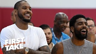 Carmelo Anthony has reportedly been working out with Nets players | First Take