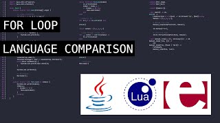 For Loops in 3 Languages: Lua, Java & Erlang - Language Comparison Series