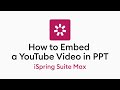 Inserting a YouTube video into Microsoft PowerPoint presentation