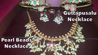 My Gold Guttapusalu Necklace | Simple Pearl Beads Necklace | Gold Guttapusalu / JoyAlukas Showroom