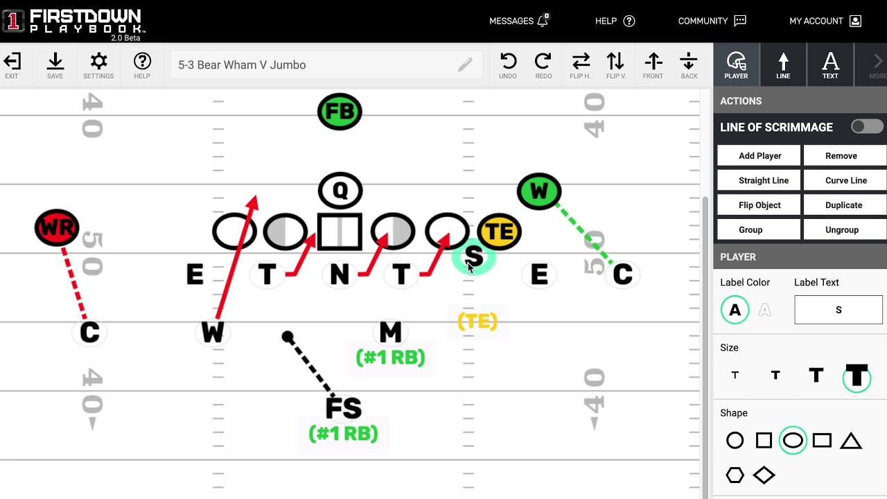 FirstDown PlayBook Youth FootBall Chalk Talk: 5-3 Bear Defense - YouTube