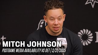 Mitch Johnson Postgame vs Detroit Pistons | 2.21.2025