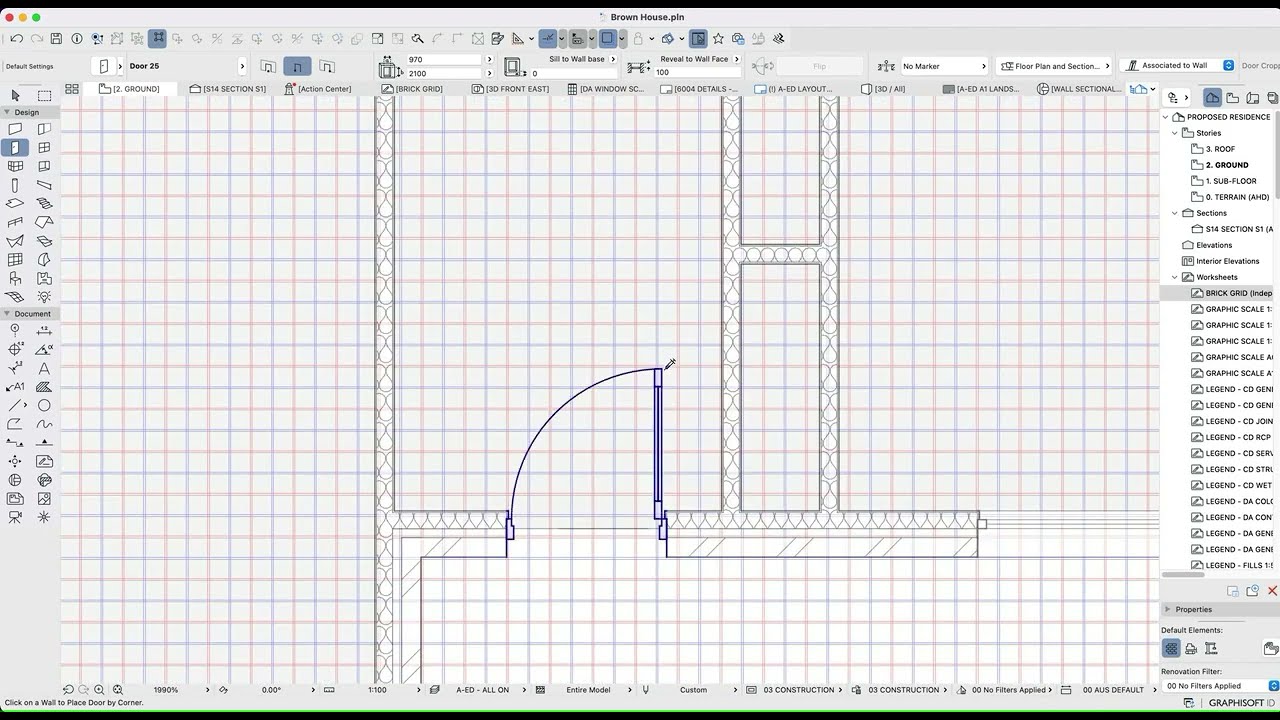 Archicad 25 Modelling 12 Doors Windows Adjusted Youtube