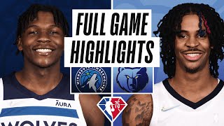 TIMBERWOLVES at GRIZZLIES | FULL GAME HIGHLIGHTS | January 13, 2022