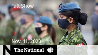 CBC News: The National | Remembrance Day altered by COVID-19 | Nov. 11, 2020
