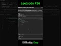 LeetCode 26: Remove Duplicates from Sorted Arrays- Python Solution in 3 Minutes