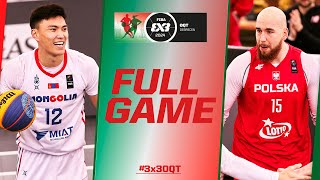 Mongolia 🇲🇳 vs Poland 🇵🇱 | Men Full Game | FIBA #3x3OQT 2024 | 3x3 Basketball